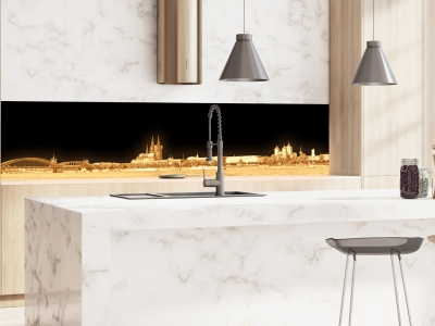 Küchenrückwand KÖLN PANORAMA, beleuchtet