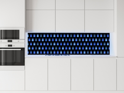 Küchenrückwand DOM MUSTER, beleuchtet